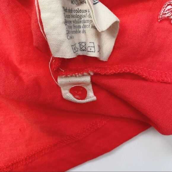 Jack Wills Short Sleeve Lace Collar Tee Shirt Top Preppy Pink / Red 6 - Picture 8 of 13